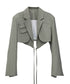 Curved Hem Cropped Jacket
